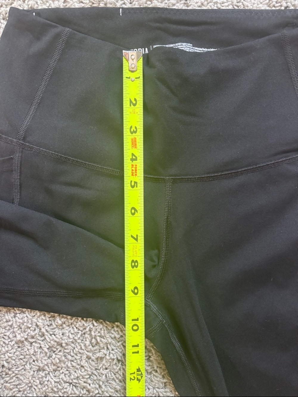 Victoria Sport Knockout Sleek Black High-Rise Workout Leggings - Picture 7 of 12